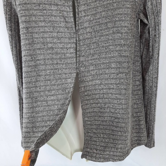 Renee C Long Sleeve Gray Lightweight Mock Neck Sweater, Small - Picture 7 of 13